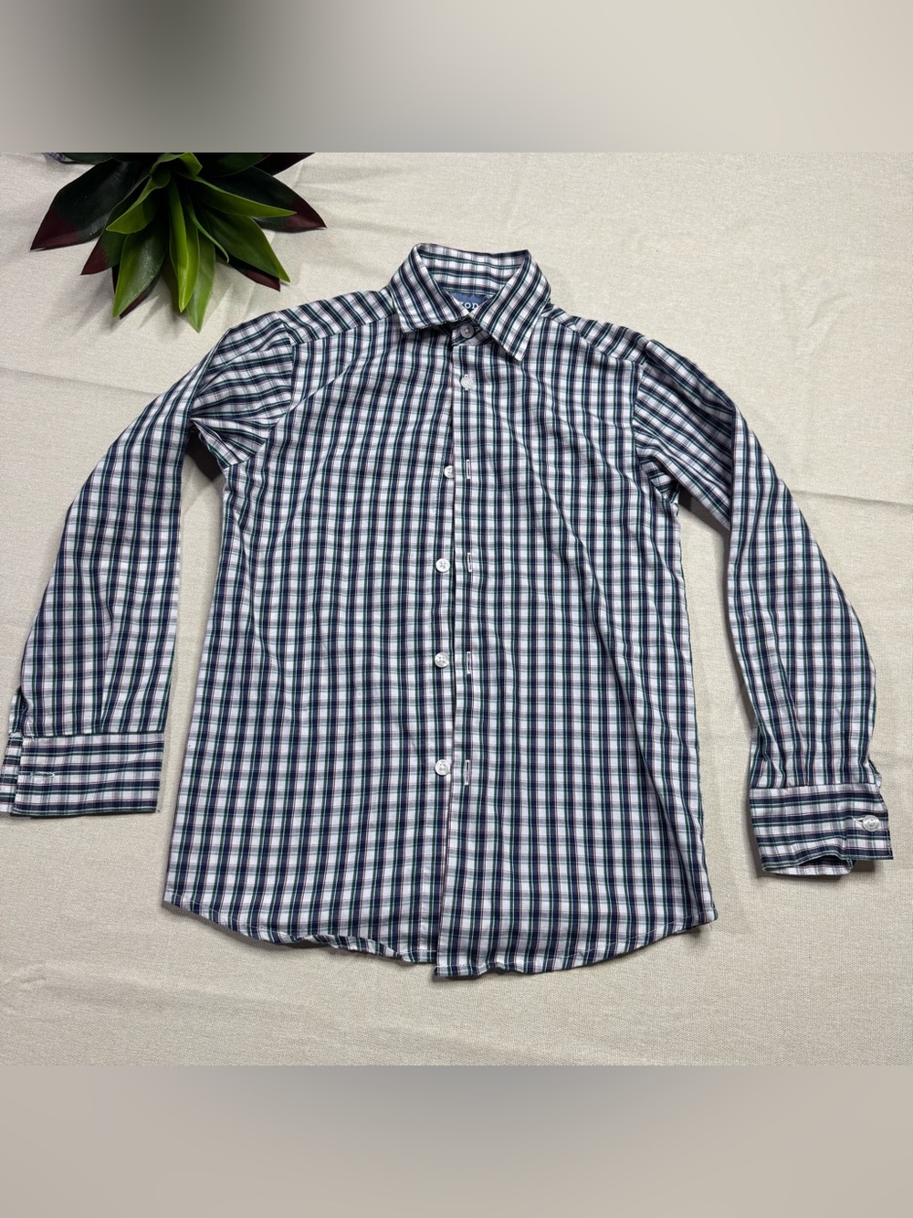 Boys Size 8 Button Down Shirt Lot Carter’s IZOD Class Club Plaid 4 Pc - Picture 13 of 15
